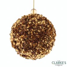 Picture of Sequin Ball Copper Christmas Tree Decoration